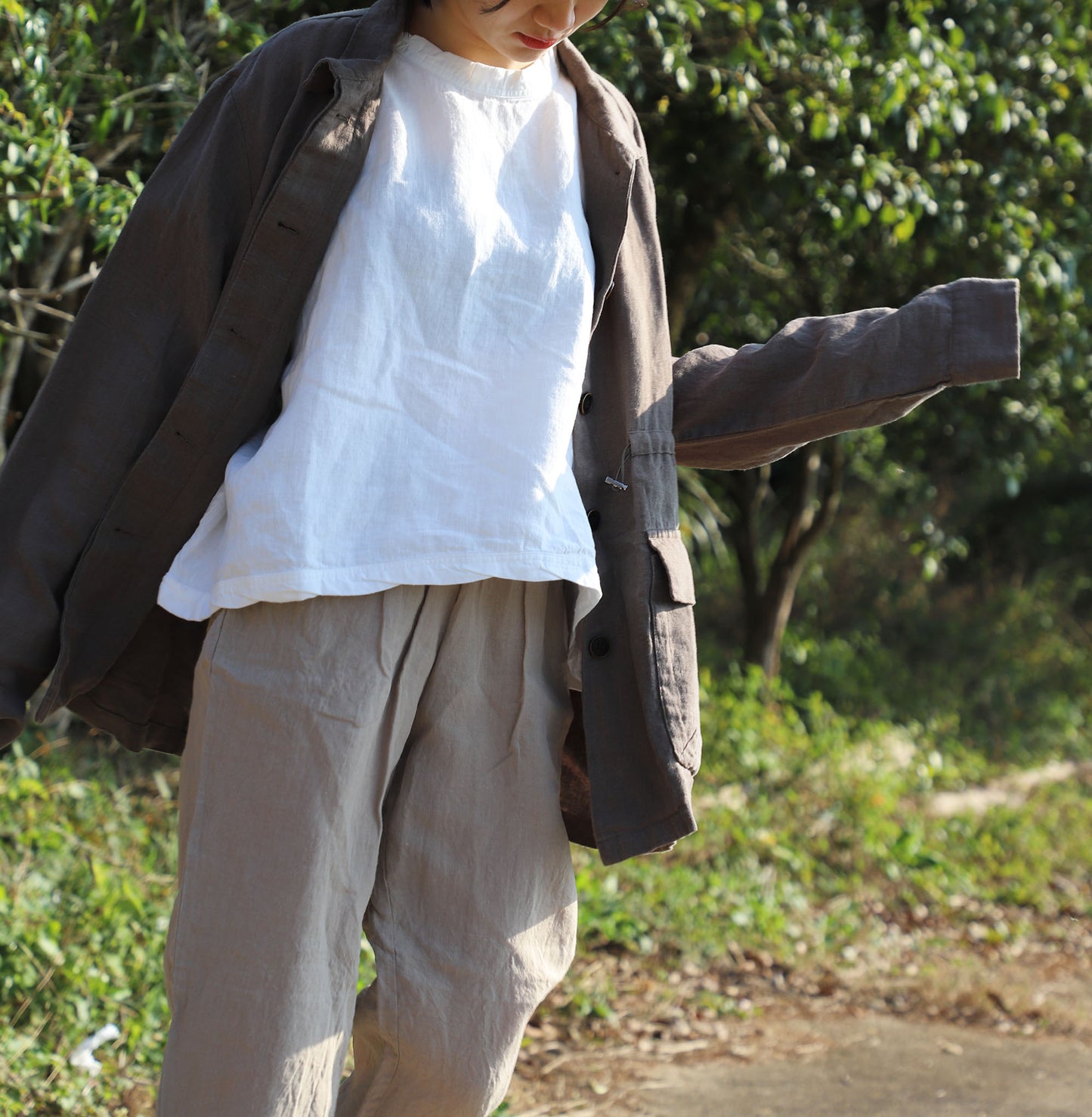 edoa Linen Safari Photographer Jacket