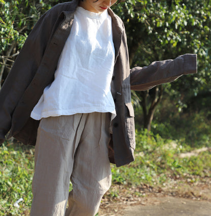 edoa Linen Safari Photographer Jacket