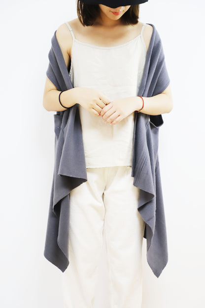 edoa Knit Wool Scarf Vest