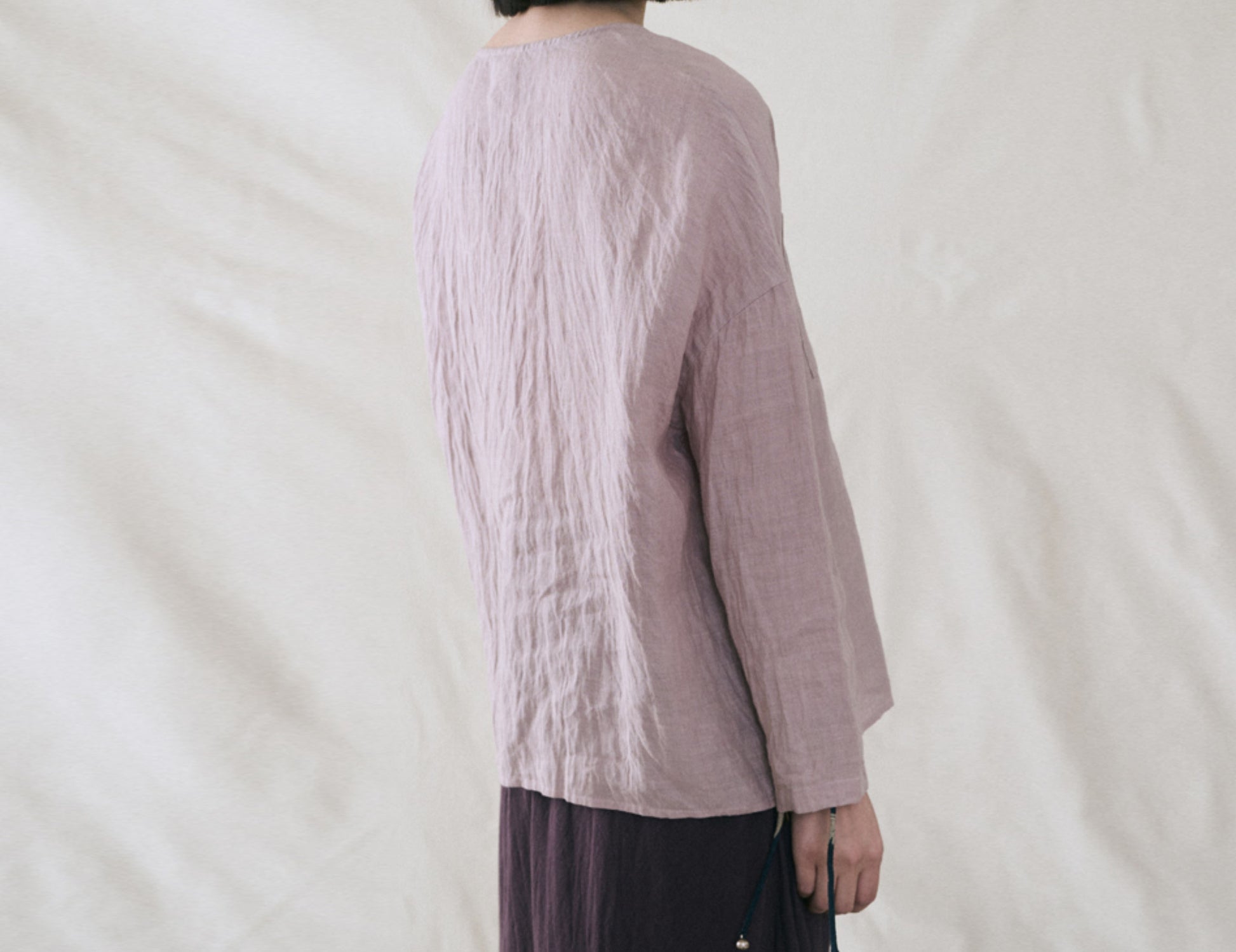 edoa Washed Ramie Pullover Blouse