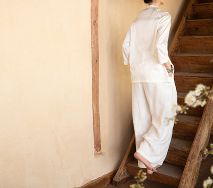 edoa Heavy Weight Linen Wide-leg Pants 