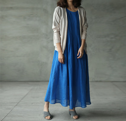 edoa High Counted Ramie Dress