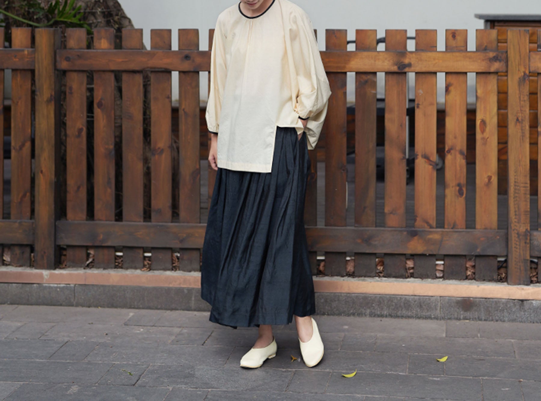 edoa Dupioni Tussah Silk Pullover Blouse