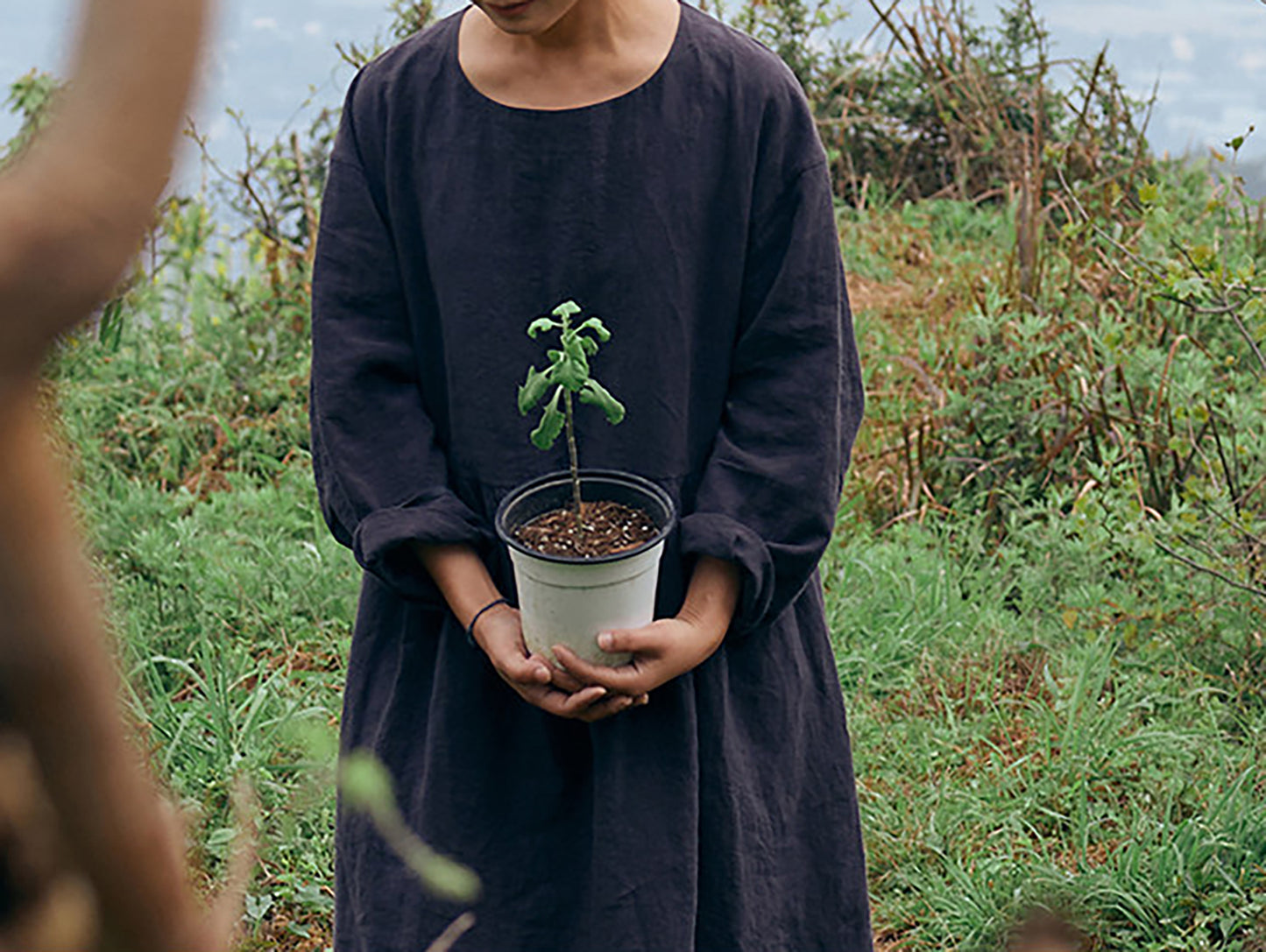 edoa Washed Linen Garden Dress