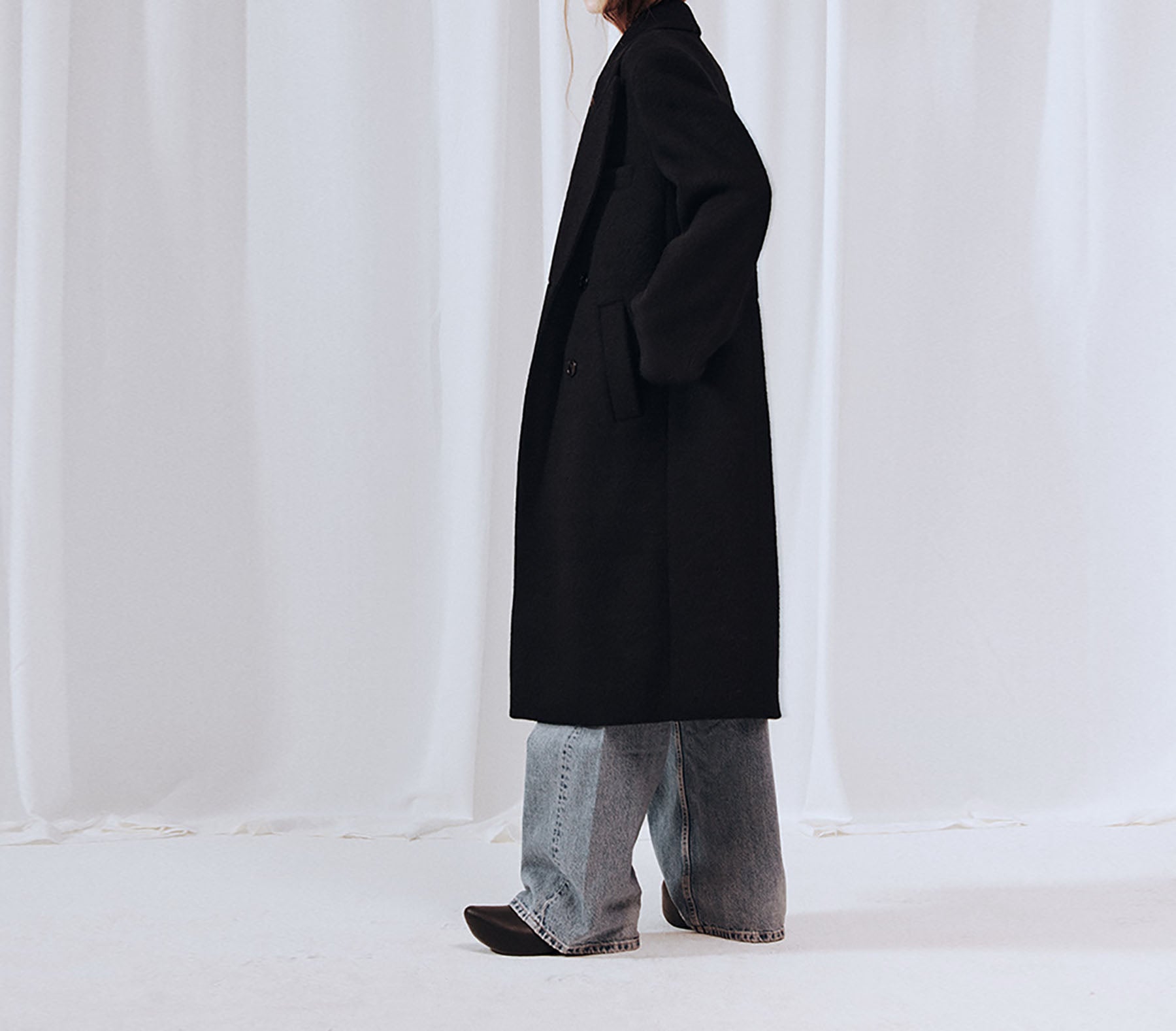 edoa Extra Oversized Long Fluffy Winter Coat