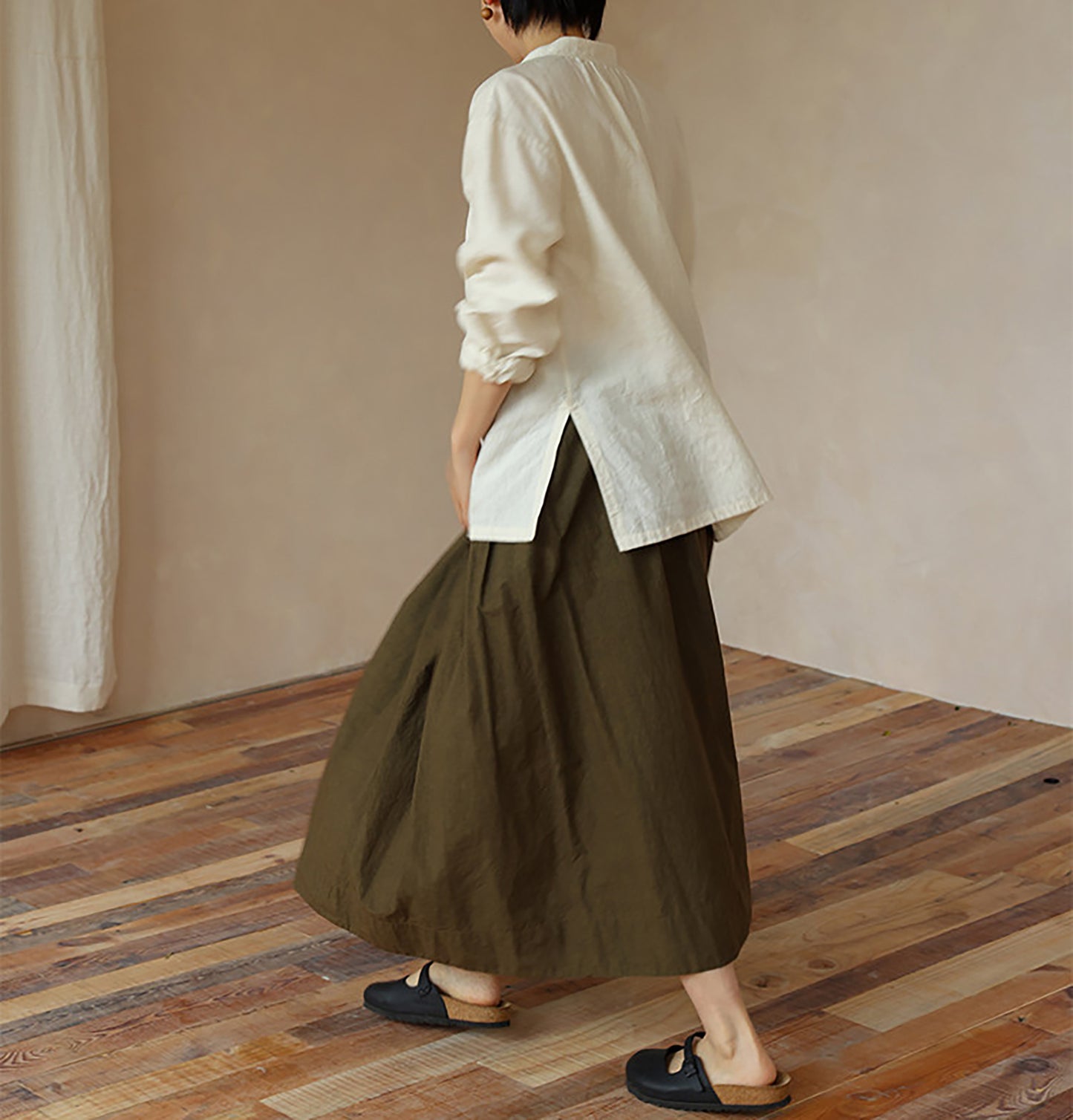 edoa Tussah Silk Linen Blend Chines Blouse