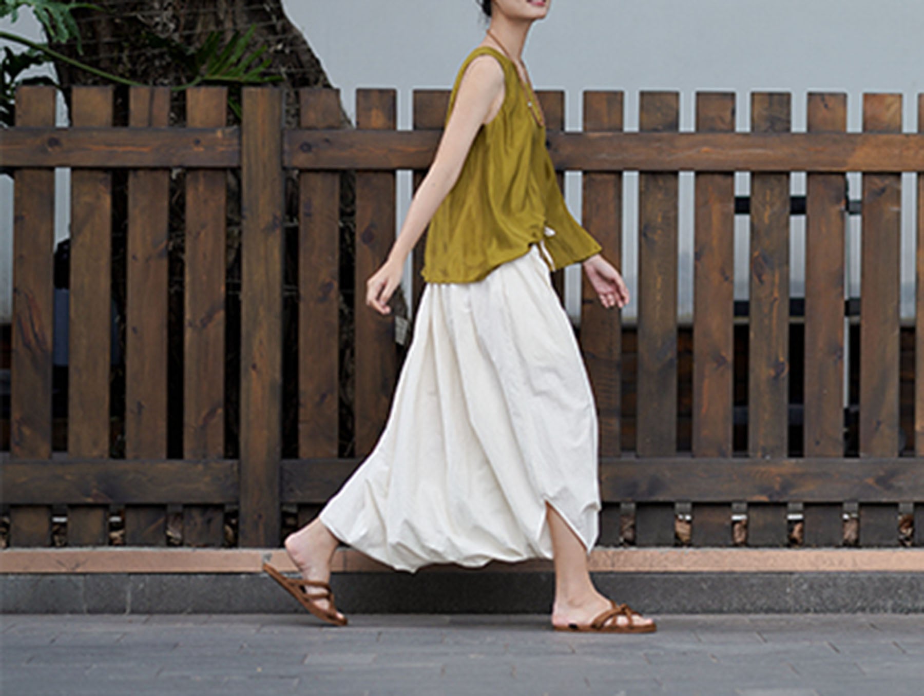 edoa Asymmetric Harem Pants 