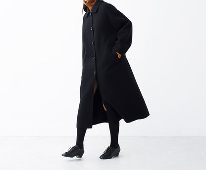 edoa Classic Wool Oversized Cocoon Coat