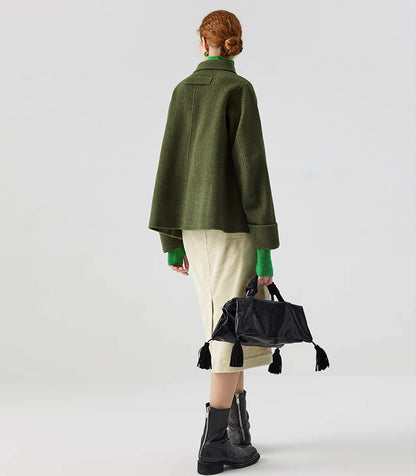 EDOA Short Double-faced Wool Jacket