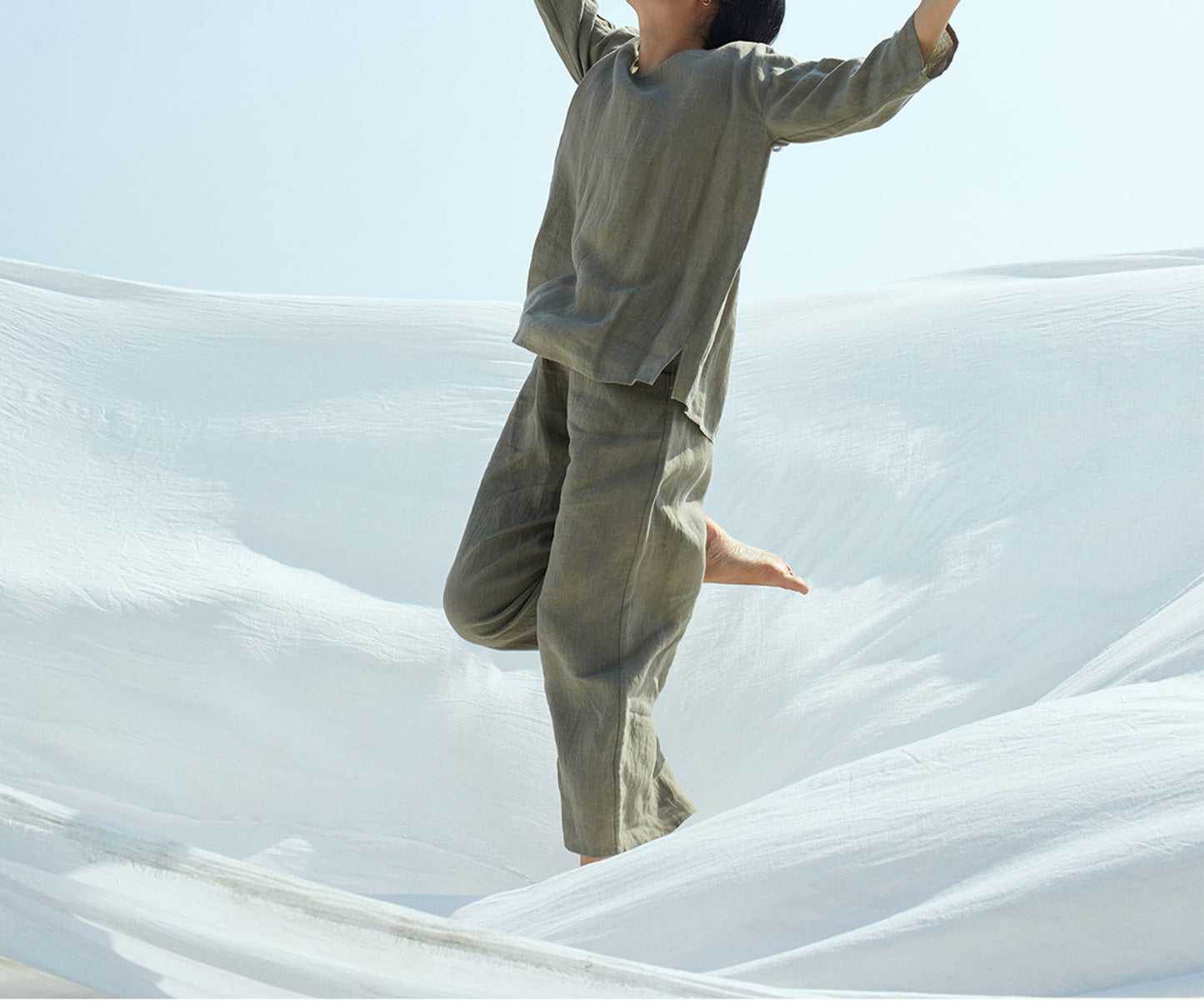 edoa Stay at Home Washed Linen Loungewear 