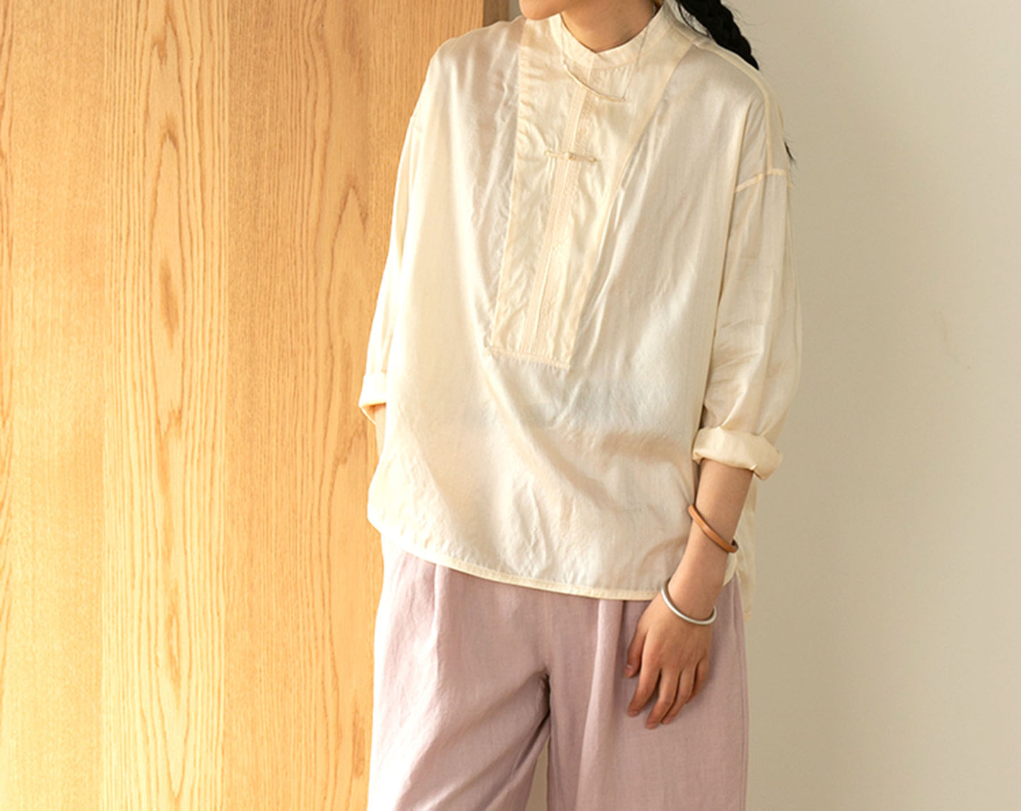 Dupioni Tussah Silk Chinese Blouse bl0097 E098
