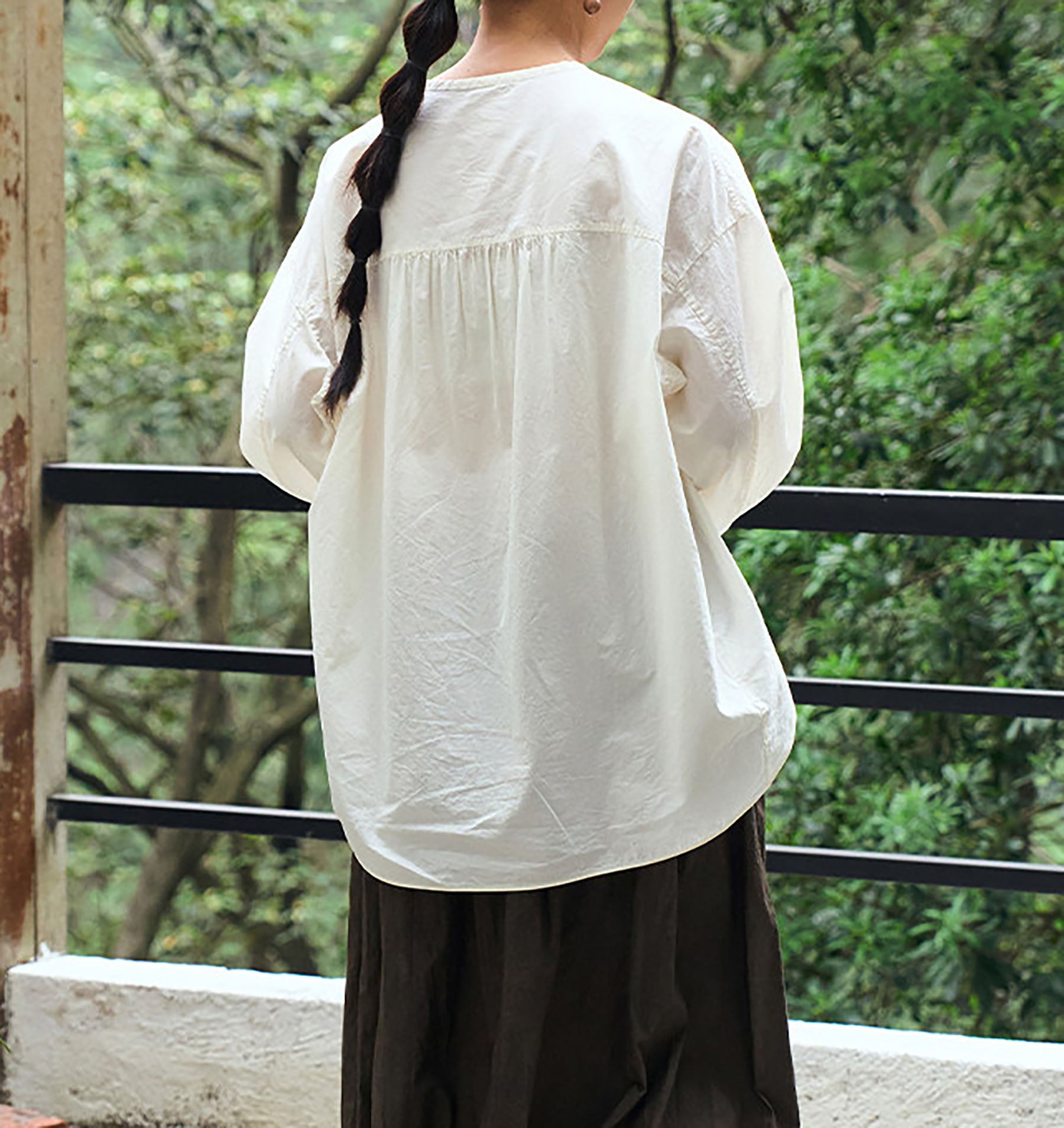 edoa High Density Japanese Cotton Poplin Pullover Shirt