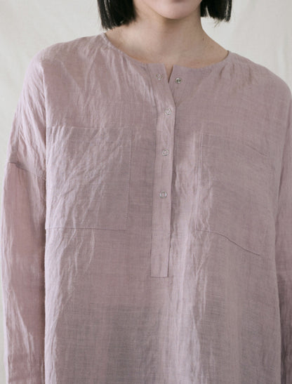 edoa Washed Ramie Pullover Blouse