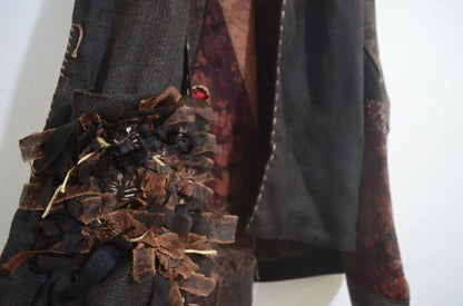 edoa Mud Tussah Silk Scarf 