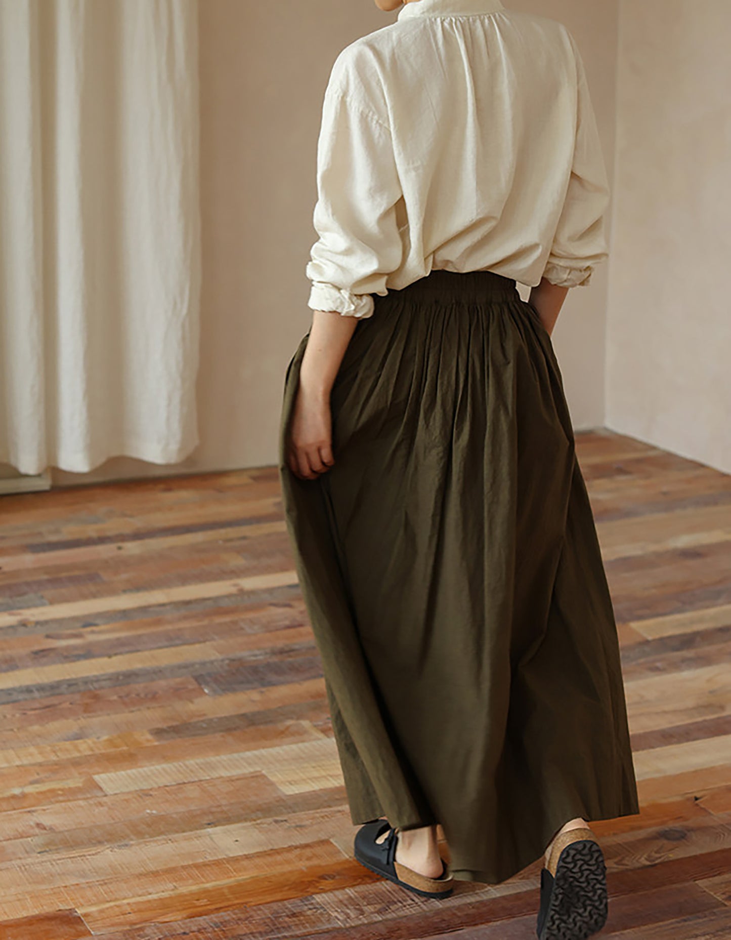 edoa Tussah Silk Linen Blend Chines Blouse