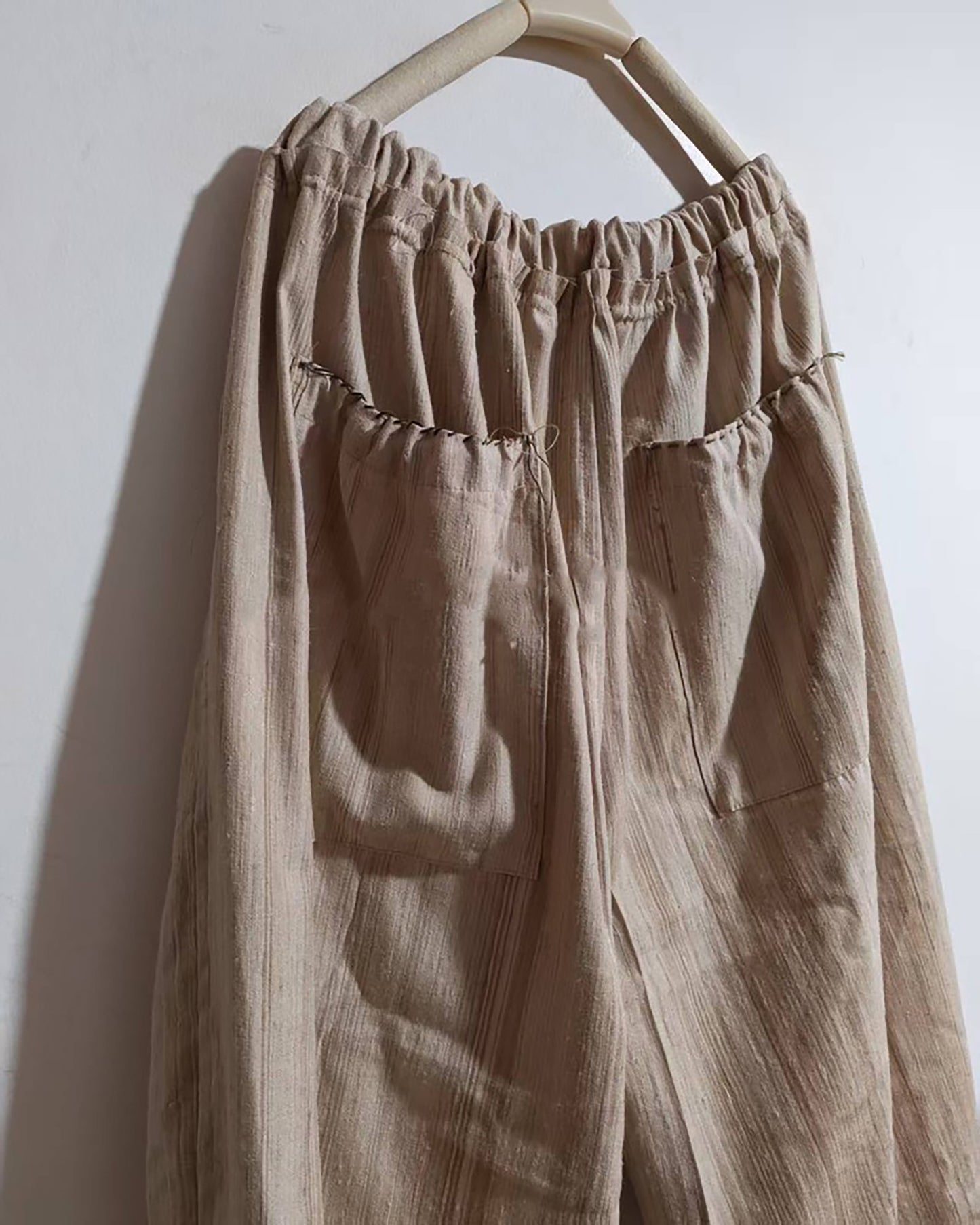 Undyed Tussah Silk Wide Pants pa0171 X318