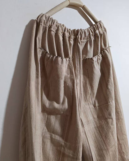 Undyed Tussah Silk Wide Pants pa0171 X318