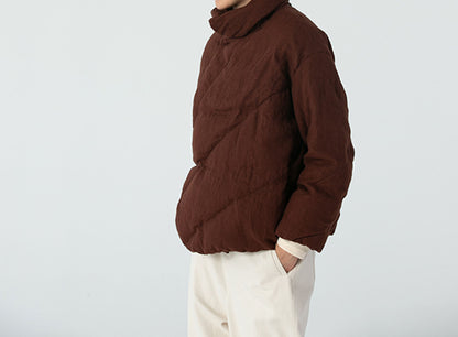edoa Linen Goose Down Coat