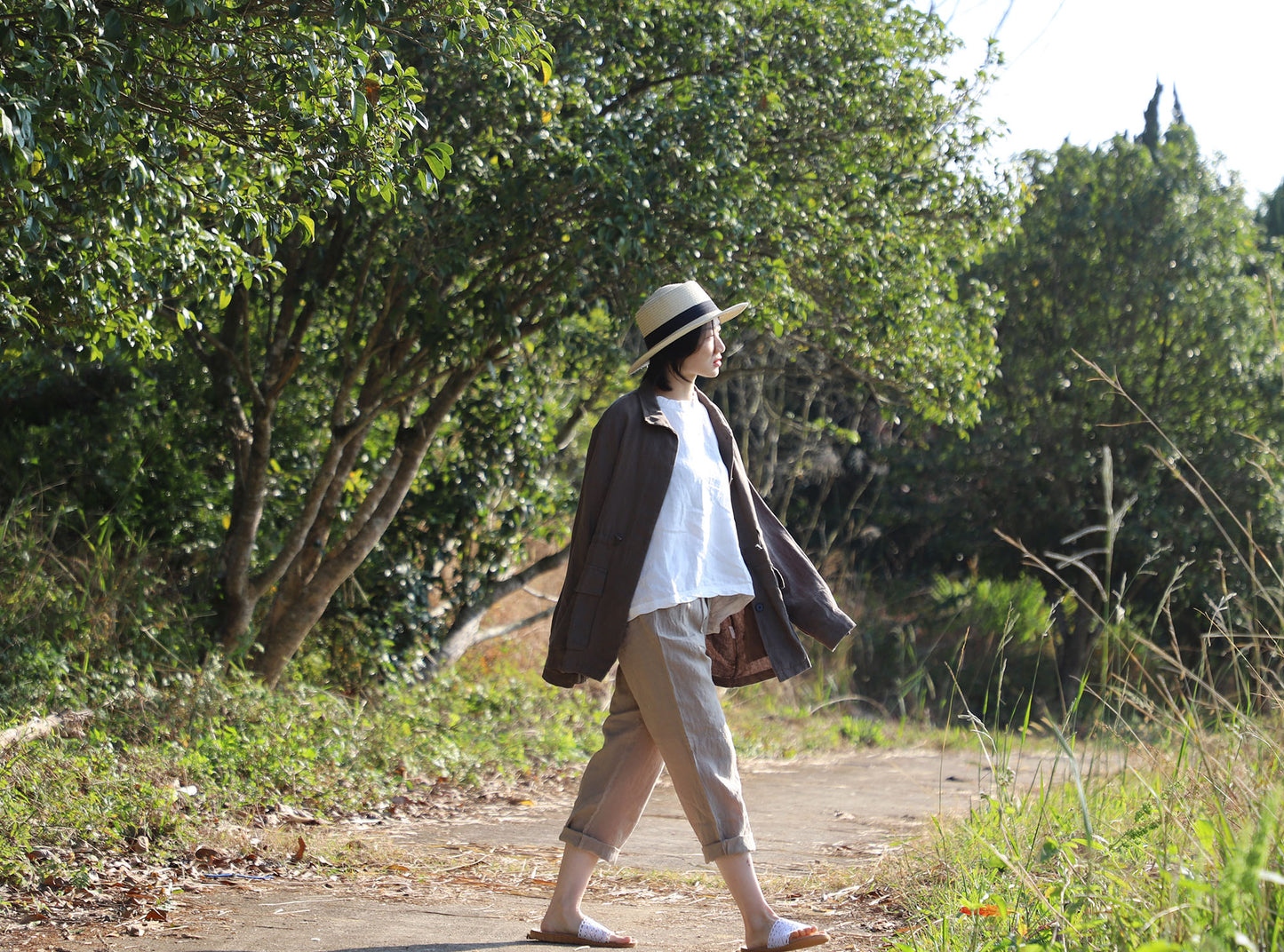 edoa Linen Safari Photographer Jacket
