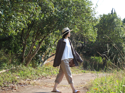 edoa Linen Safari Photographer Jacket