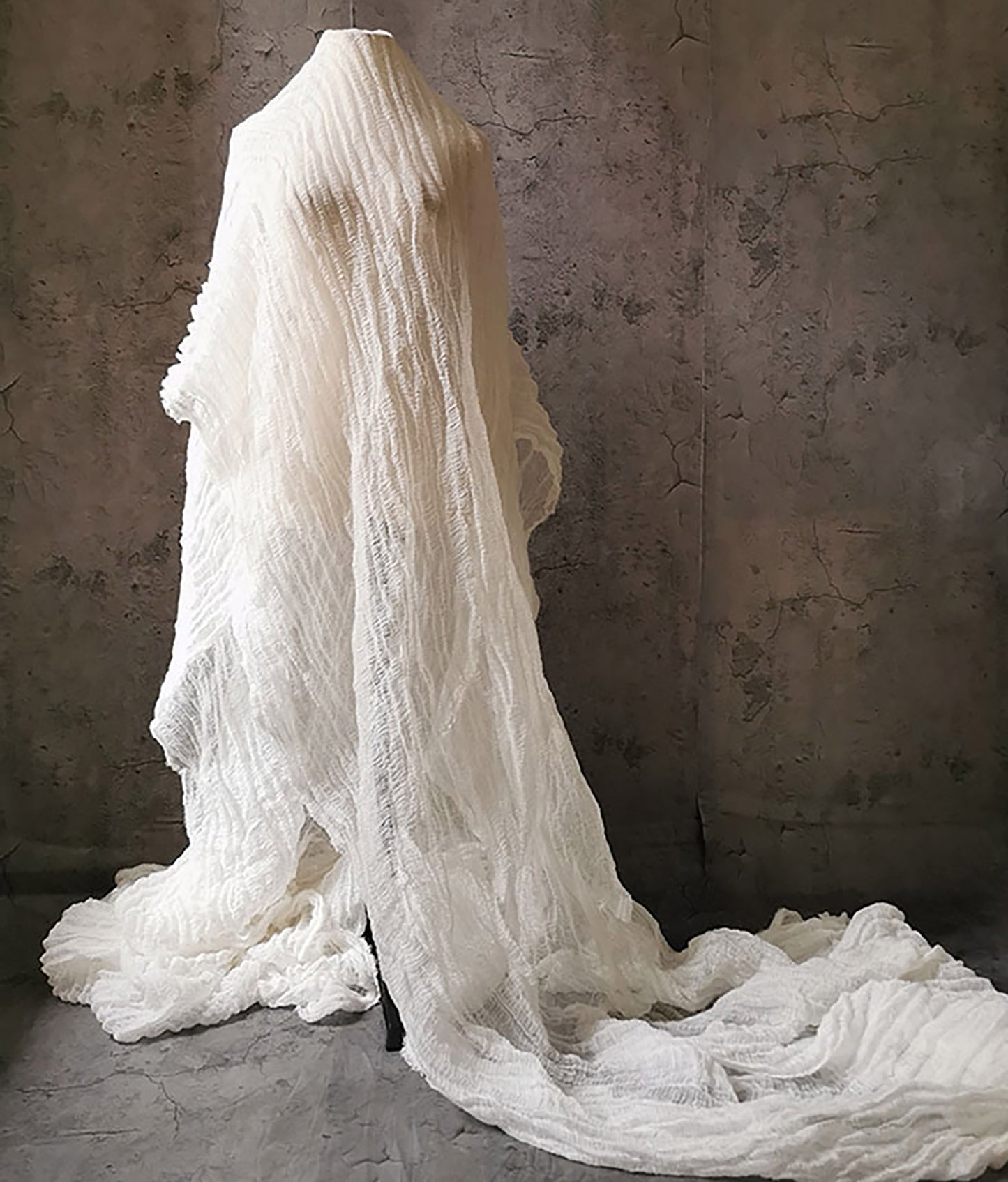 edoa Elegant Crushed Linen Gauzy Skirt