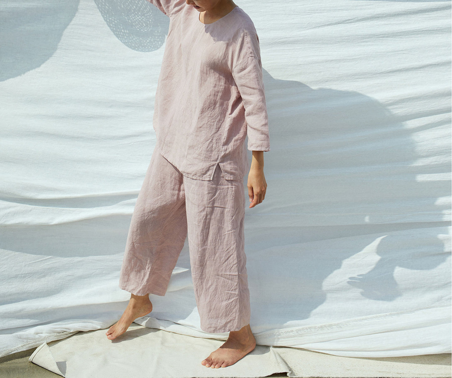 edoa Stay at Home Washed Linen Loungewear 