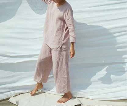 edoa Stay at Home Washed Linen Loungewear 