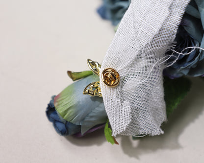 edoa Dainty Minimalist Diamond Butterfly Brooch