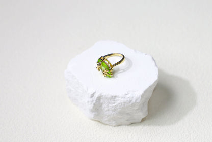 olive birthstone ring