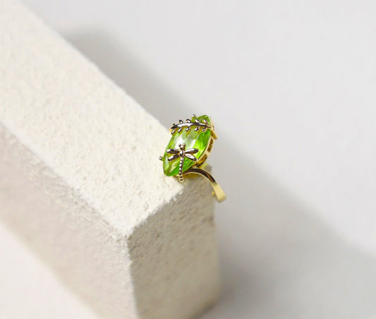 olive birthstone ring