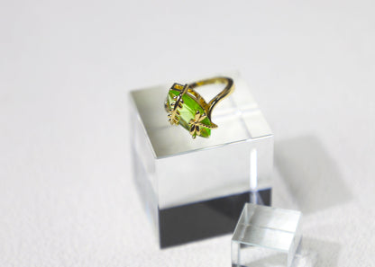 olive birthstone ring