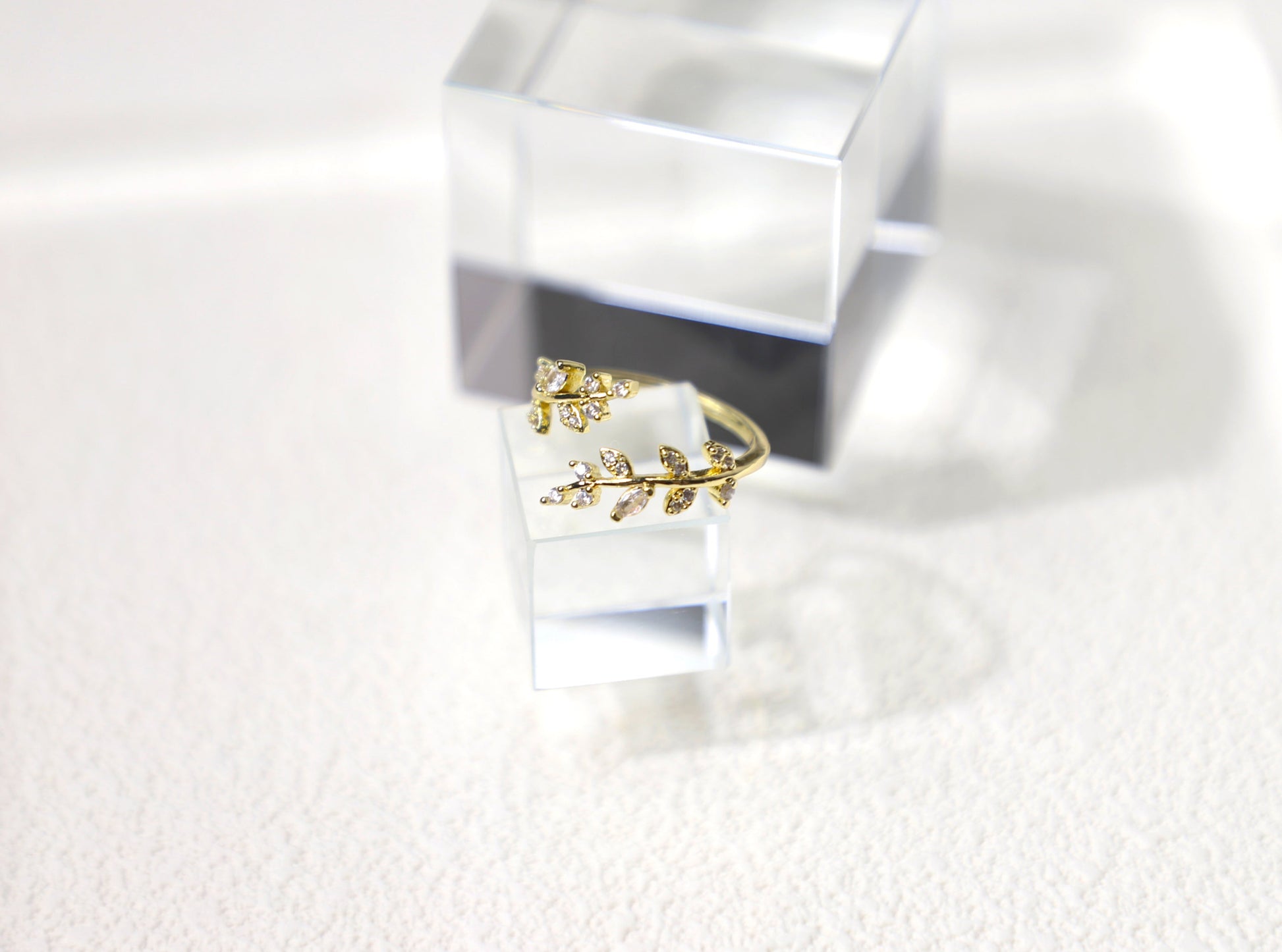 olive branch diamond ring