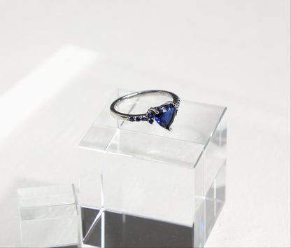 heart birthstone ring