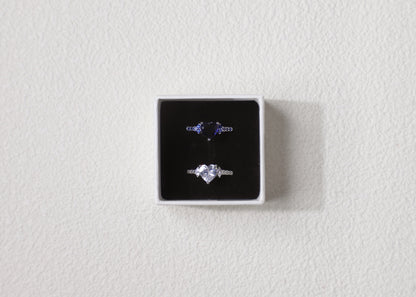 Heart shape gemstone ring
