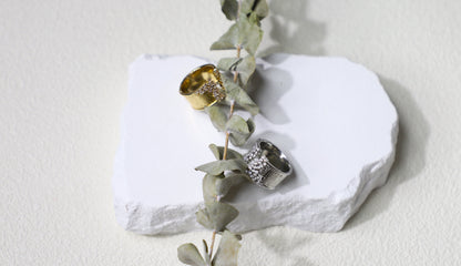 Dainty pave diamond ring