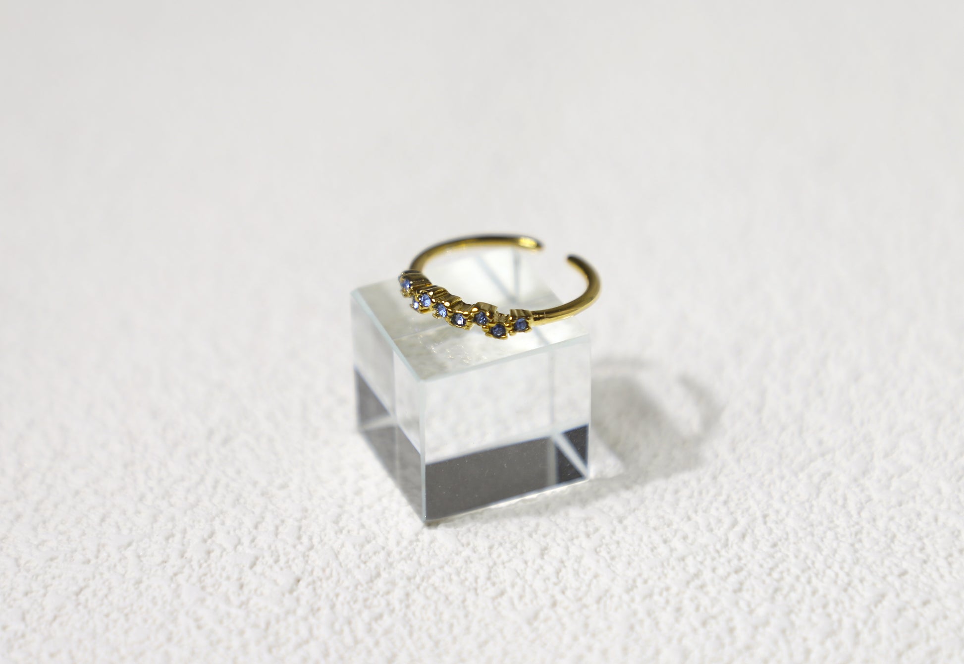 tiny birthstone cluster ring