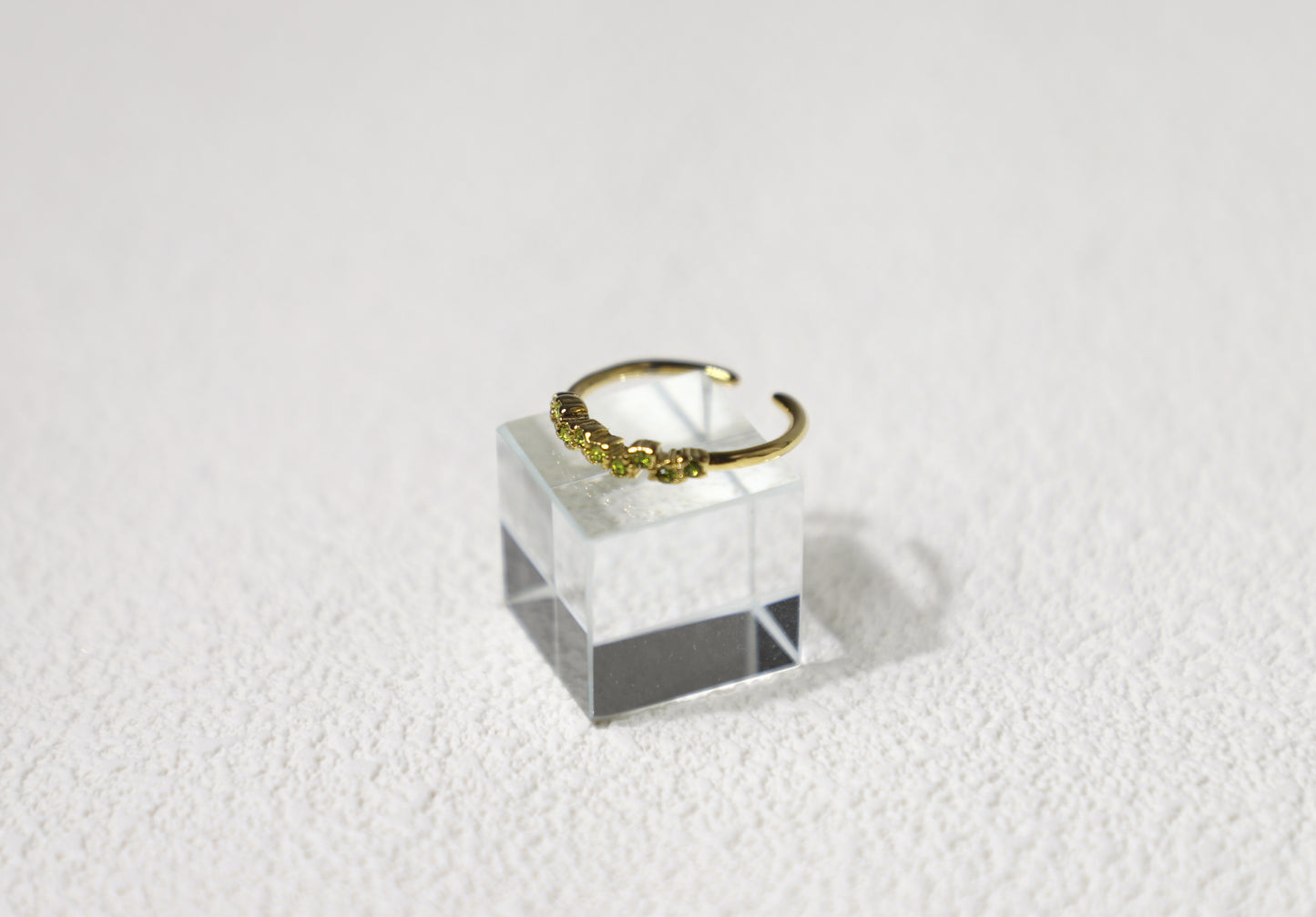 tiny birthstone cluster ring