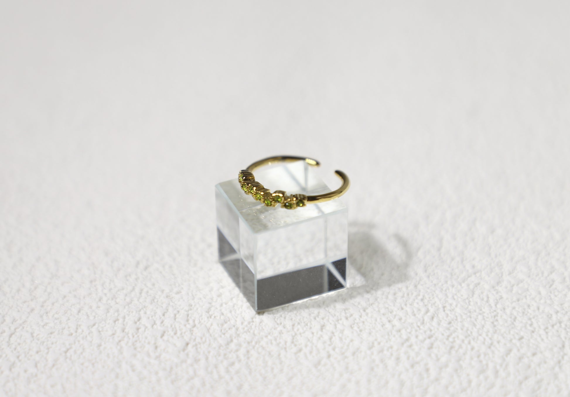 tiny birthstone cluster ring
