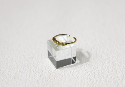 tiny birthstone cluster ring