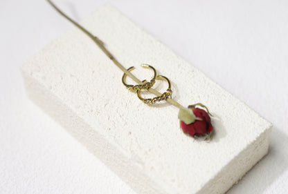 Tiny birthstone cluster ring