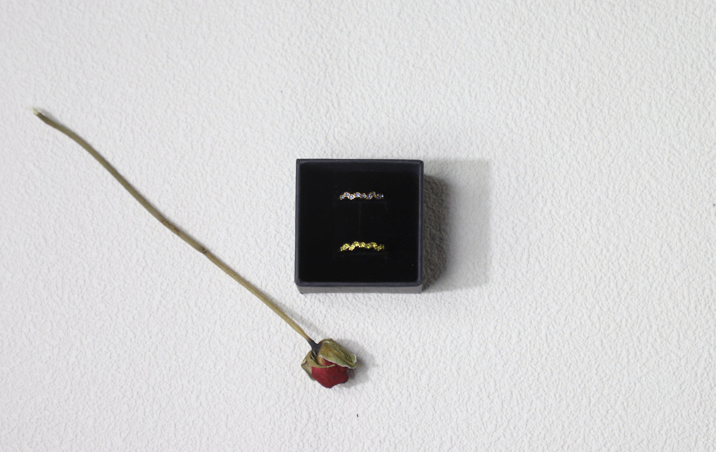 tiny birthstone cluster ring