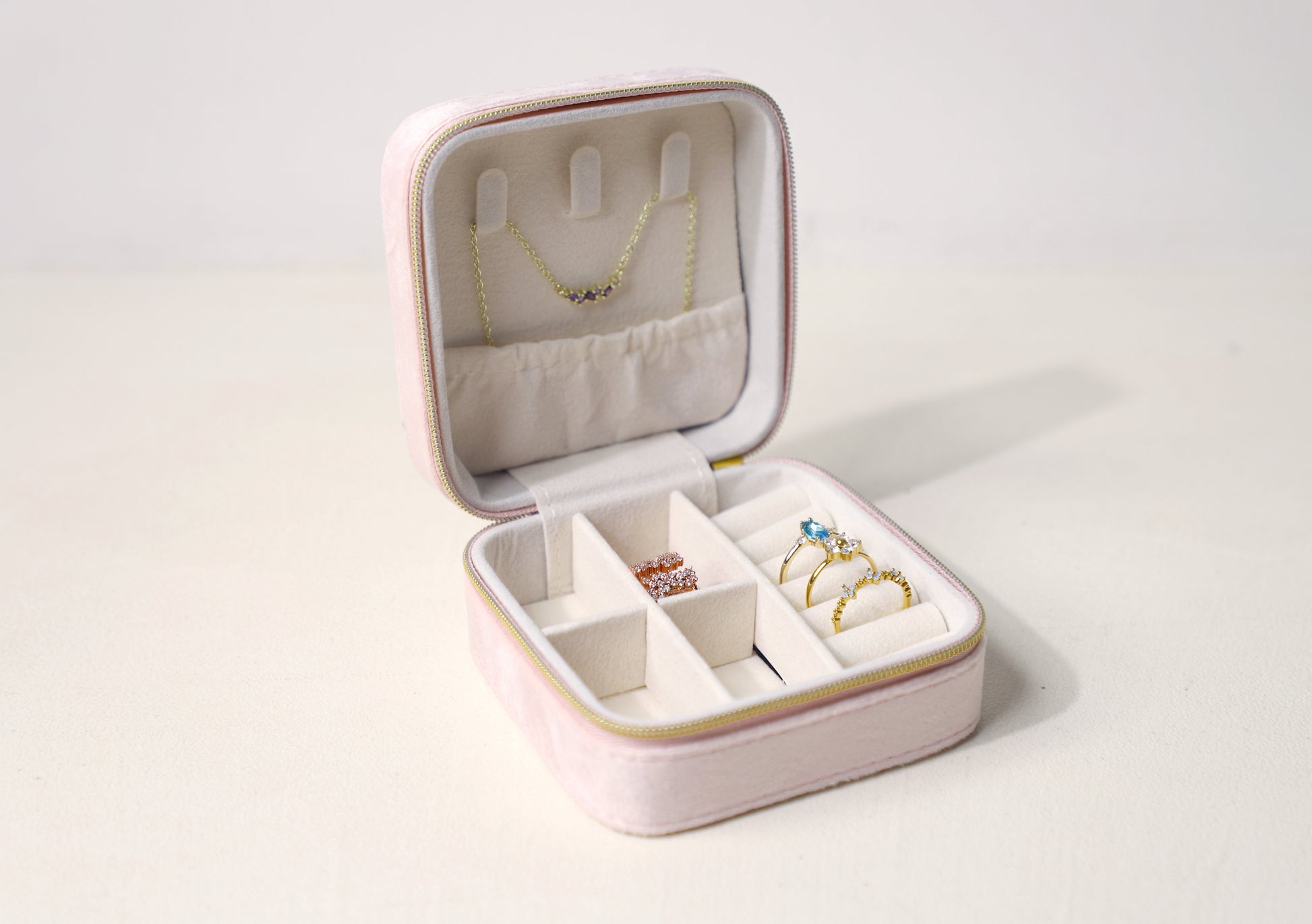Square Velvet Jewelry Box