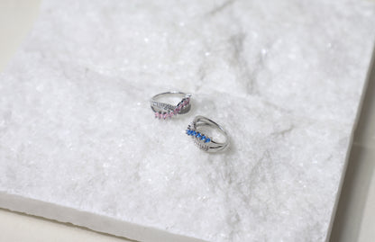 Mariquesa birthstone spiral ring