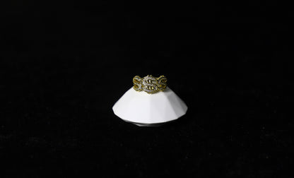 gold dollar sign ring