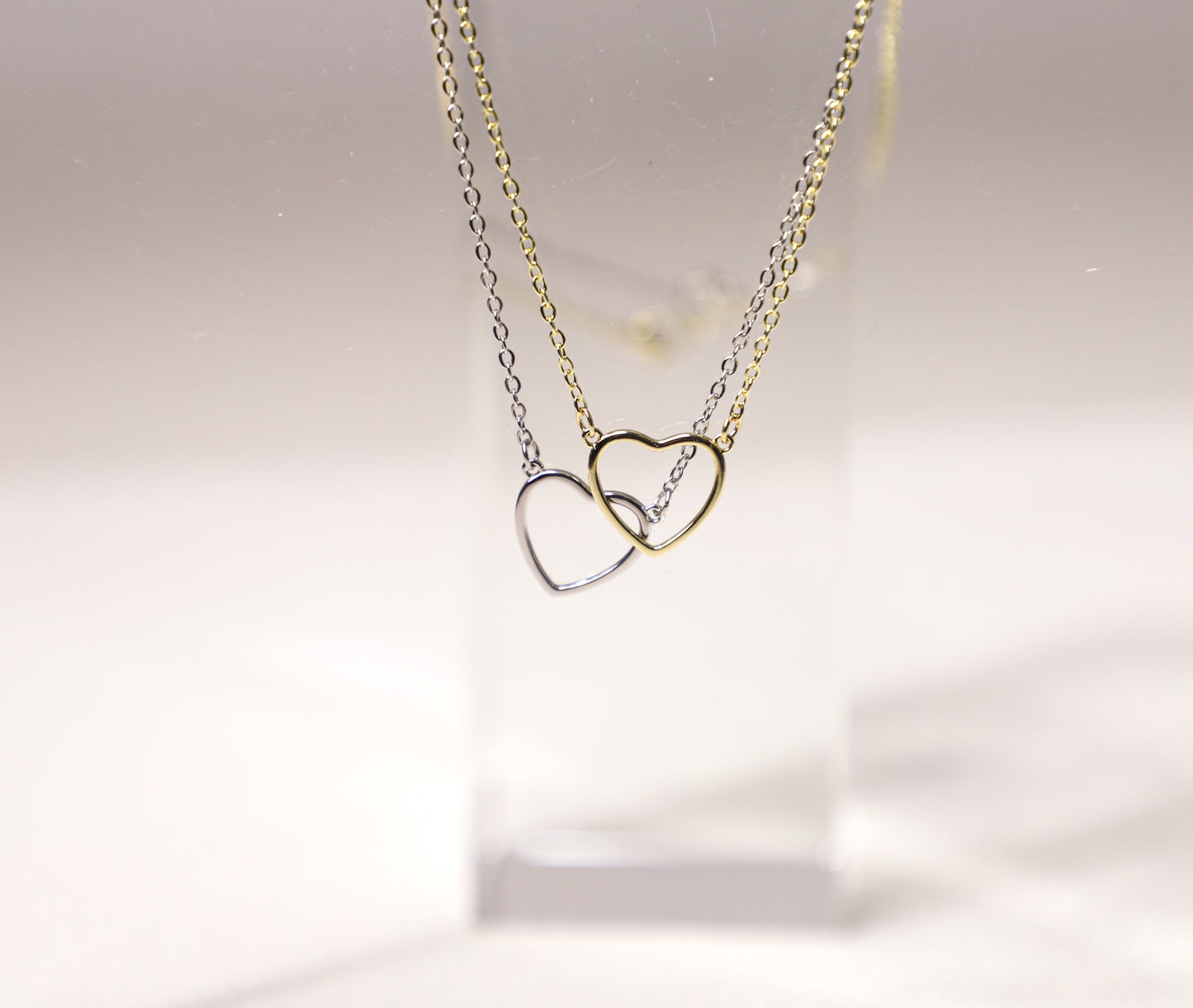 hollow heart necklace