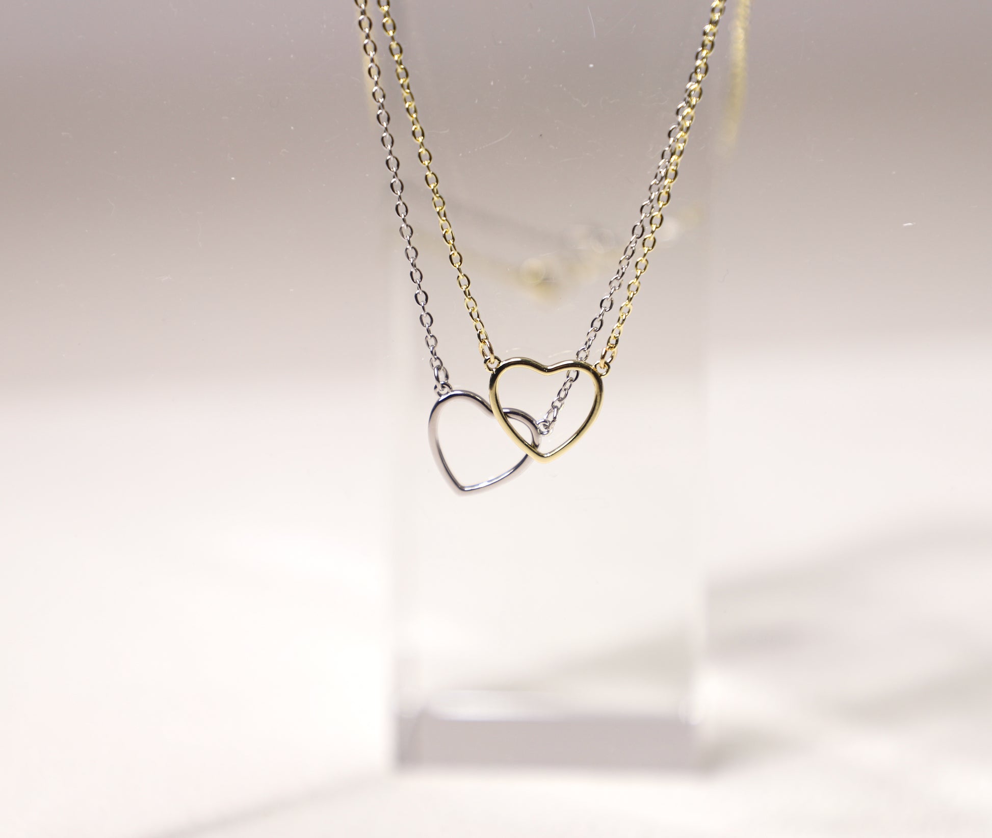 hollow heart necklace