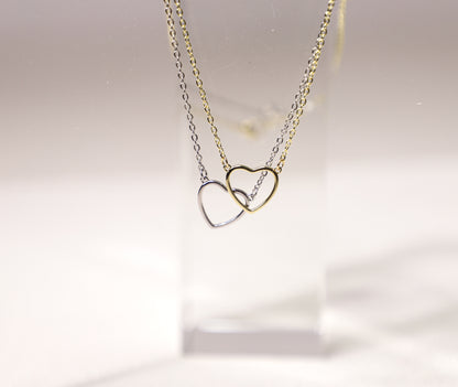 hollow heart necklace