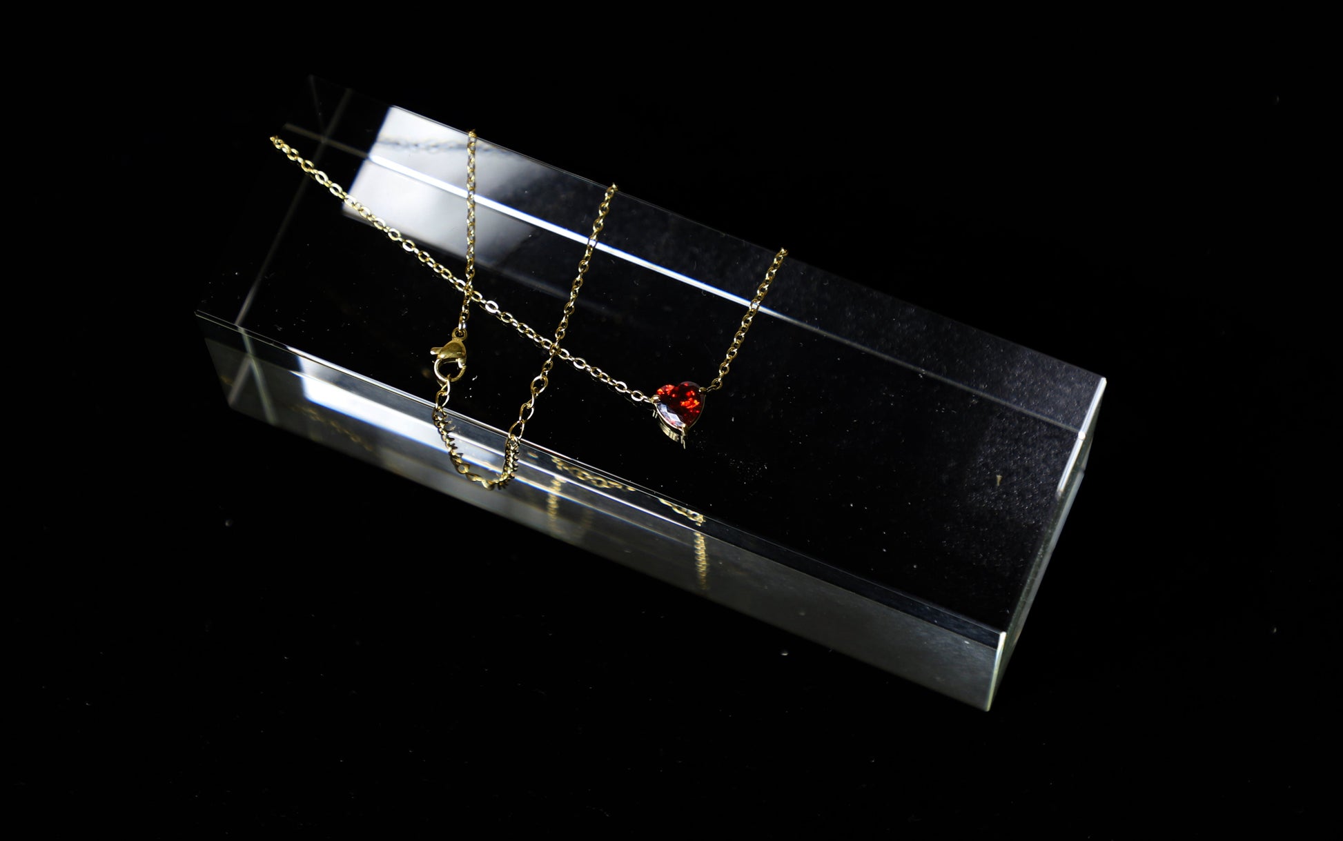 heart birthstone necklace