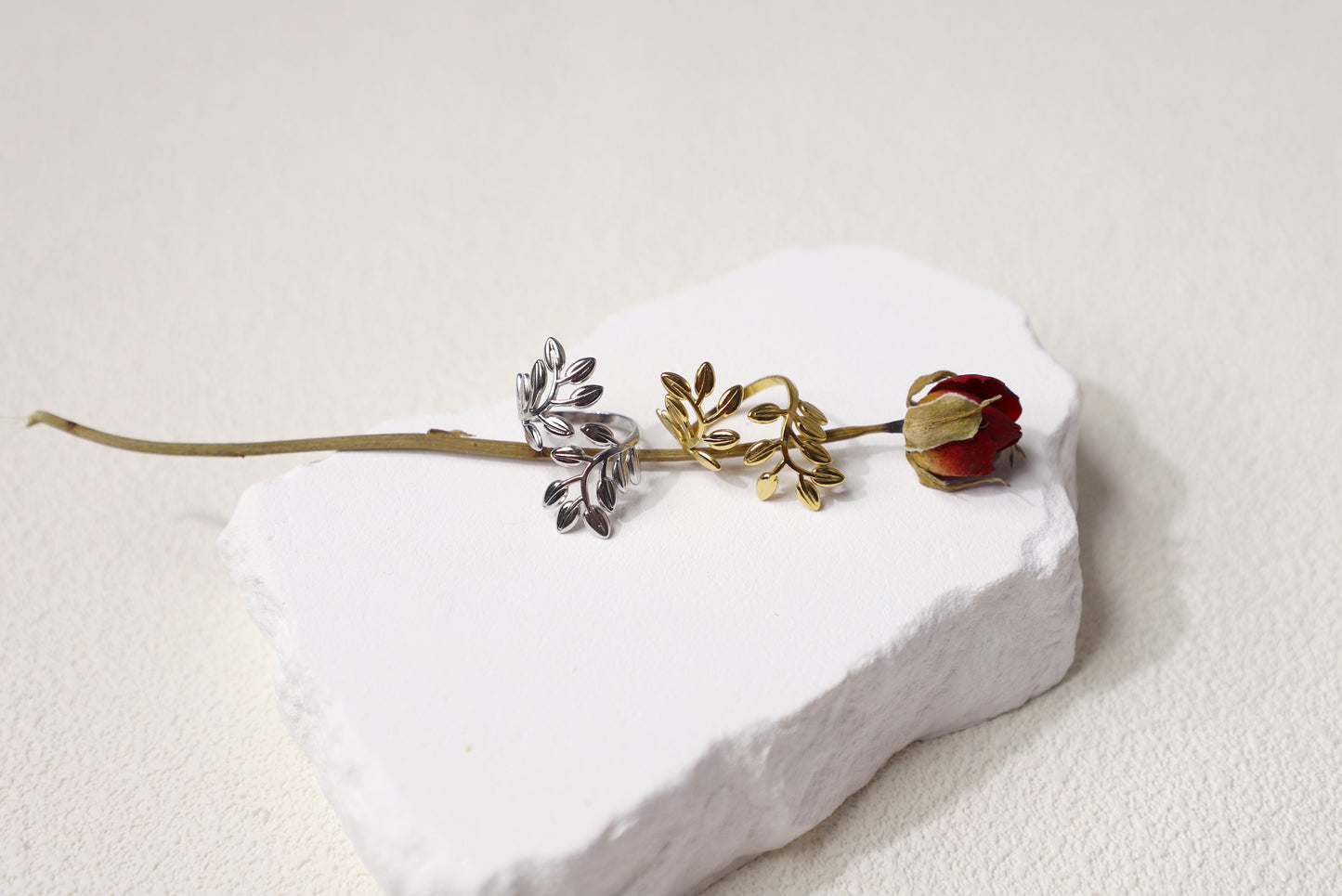 olive branch ring