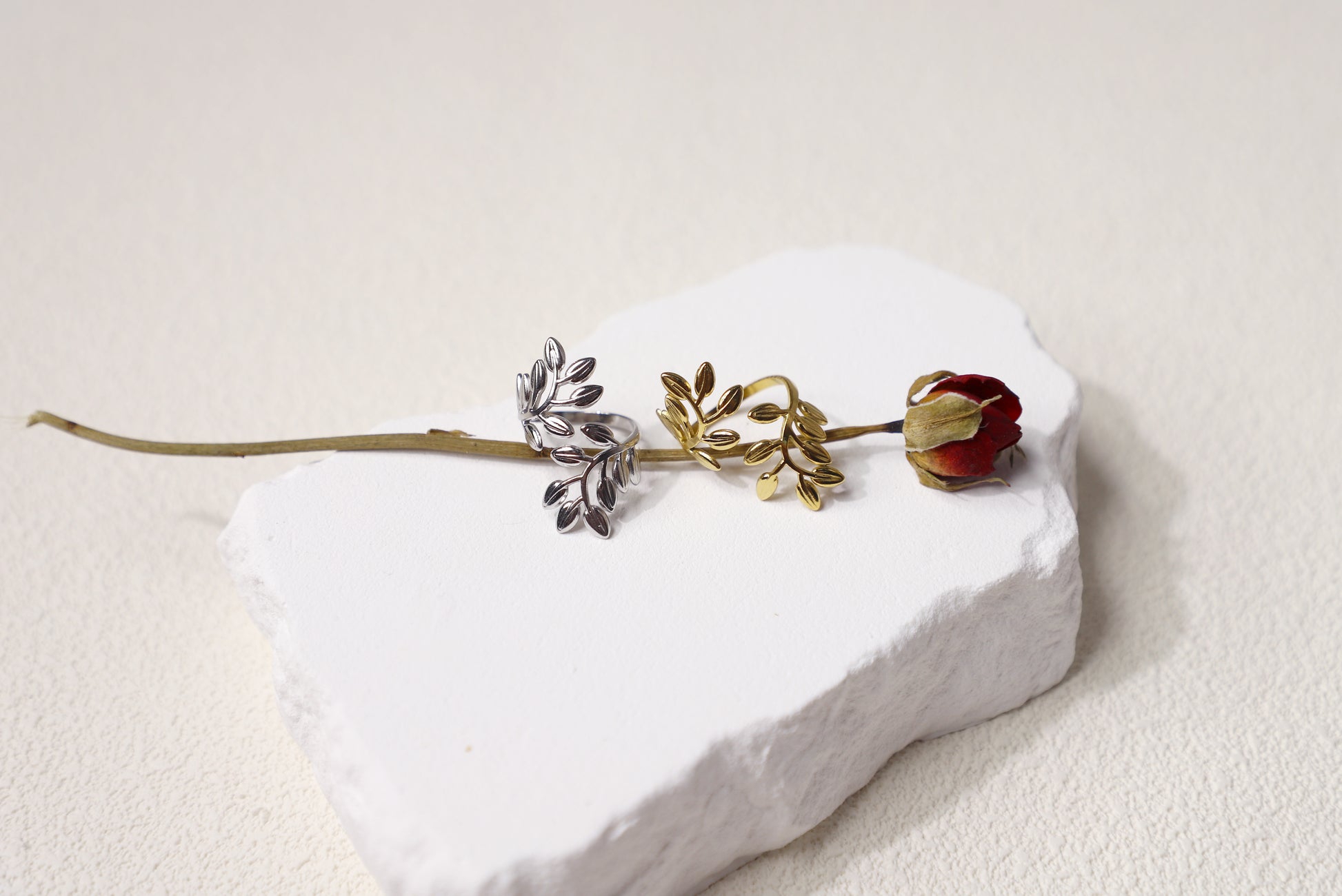olive branch ring